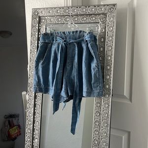 Paperbag Jean Shorts